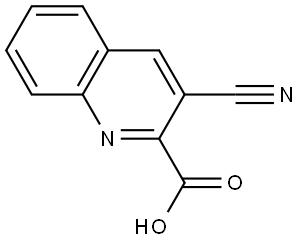 3-Cyanoquinoline-2-carboxylic acid Struktur