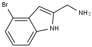 (4-Bromo-1H-indol-2-yl)methanamine Struktur