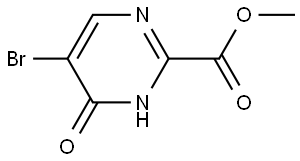 Methyl 5-bromo-6-oxo-1,6-dihydropyrimidine-2-carboxylate Struktur