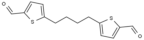 2-Thiophenecarboxaldehyde, 5,5′-(1,4-butanediyl)bis- Struktur