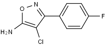 5-Isoxazolamine, 4-chloro-3-(4-fluorophenyl)- Struktur