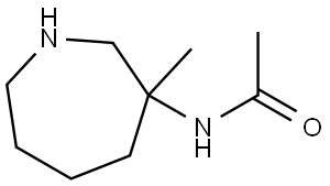 N-(Hexahydro-3-methyl-1H-azepin-3-yl)acetamide Struktur
