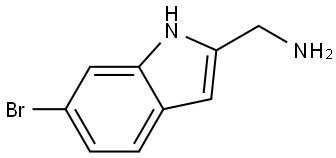 (6-Bromo-1H-indol-2-yl)methanamine Struktur