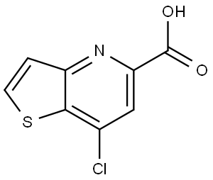 7-Chlorothieno[3,2-b]pyridine-5-carboxylic acid Struktur