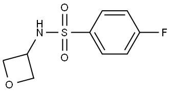 4-Fluoro-N-(oxetan-3-yl)benzenesulfonamide Struktur