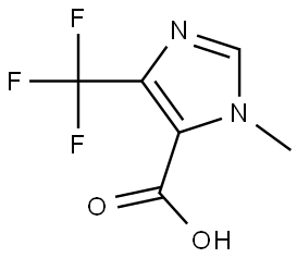 1-Methyl-4-(trifluoromethyl)-1H-imidazole-5-carboxylic acid Struktur
