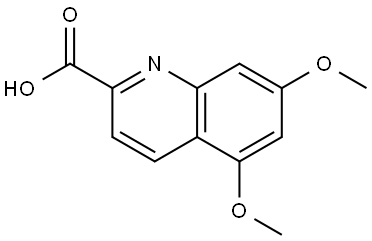 5,7-Dimethoxyquinoline-2-carboxylic acid Struktur