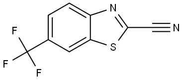 6-(trifluoromethyl)benzo[d]thiazole-2-carbonitrile Struktur