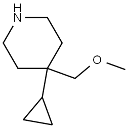 4-Cyclopropyl-4-(methoxymethyl)piperidine Struktur