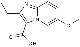 2-Ethyl-6-methoxyimidazo[1,2-a]pyridine-3-carboxylic acid Struktur