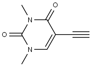 5-Ethynyl-1,3-dimethylpyrimidine-2,4(1H,3H)-dione Struktur