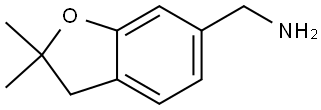 (2,2-Dimethyl-2,3-dihydrobenzofuran-6-yl)methanamine Struktur