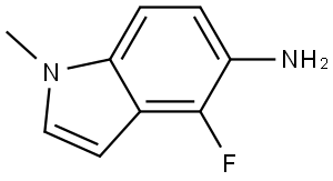 4-Fluoro-1-methyl-1H-indol-5-amine Struktur