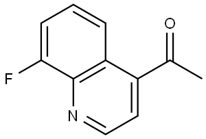 1-(8-Fluoroquinolin-4-yl)ethan-1-one Struktur