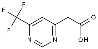 2-(6-(Trifluoromethyl)pyrimidin-4-yl)acetic acid Structure