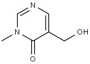 5-(Hydroxymethyl)-3-methylpyrimidin-4(3H)-one Struktur