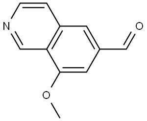8-Methoxyisoquinoline-6-carbaldehyde Struktur