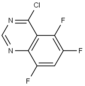 4-Chloro-5,6,8-trifluoroquinazoline Struktur