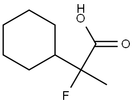 2-Cyclohexyl-2-fluoropropanoic acid Struktur