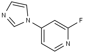 2-fluoro-4-(1H-imidazol-1-yl)pyridine Struktur