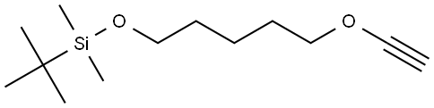 tert-Butyl((5-(ethynyloxy)pentyl)oxy)dimethylsilane Struktur