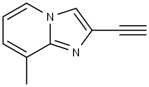2-Ethynyl-8-methylimidazo[1,2-a]pyridine Struktur