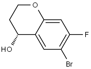 (R)-6-bromo-7-fluorochroman-4-ol Struktur