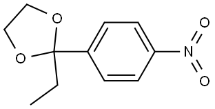2-ETHYL-2-(4-NITROPHENYL)-1,3-DIOXOLANE Struktur