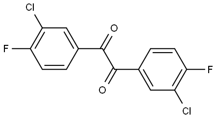 3,3'-dichloro-4,4'-difluorobenzil Struktur