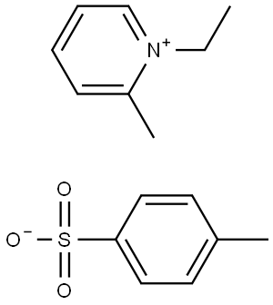 Pyridinium, 1-ethyl-2-methyl-, 4-methylbenzenesulfonate (1:1) Struktur