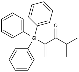 4-METHYL-2-(TRIPHENYLSILYL)-1-PENTEN-3-ONE Struktur