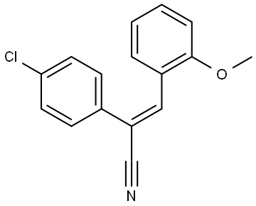 2-(4-CHLOROPHENYL)-3-(2-METHOXYPHENYL)ACRYLONITRILE Struktur