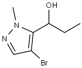 1-(4-bromo-1-methyl-1H-pyrazol-5-yl)propan-1-ol Structure