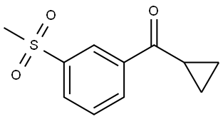 Cyclopropyl[3-(methylsulfonyl)phenyl]methanone Struktur