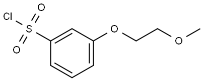 3-(2-Methoxyethoxy)benzenesulfonyl chloride Struktur