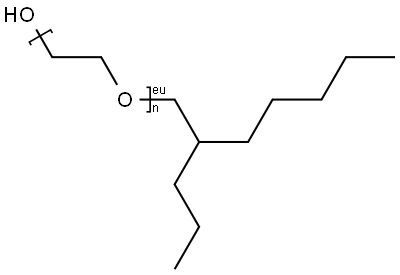 聚（環(huán)氧乙烷）單-2-丙基庚醚 結(jié)構(gòu)式