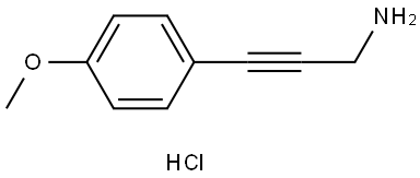 3-(4-methoxyphenyl)prop-2-yn-1-amine hydrochloride Struktur