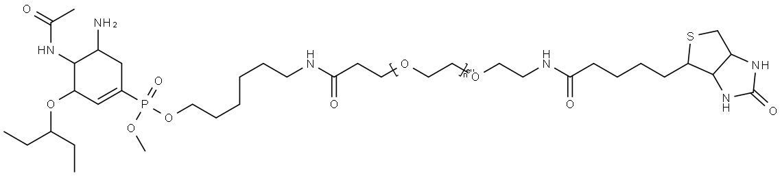 Oseltamivir Biotin conjugate 1 Struktur