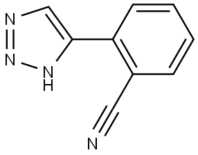 2-(1H-1,2,3-triazol-5-yl)benzonitrile Struktur