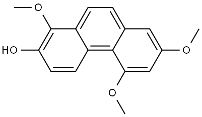 1,5,7-Trimethoxy-2-phenanthrenol Struktur
