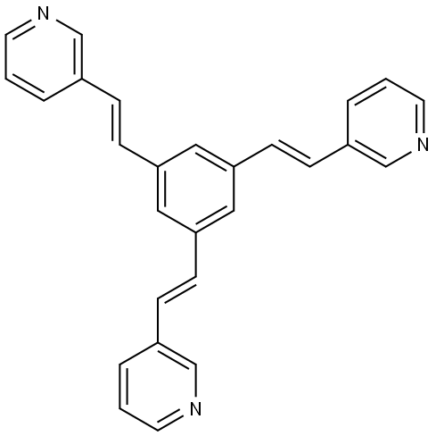 Pyridine, 3,3′,3′′-[1,3,5-benzenetriyltri-(1E)-2,1-ethenediyl]tris- Struktur