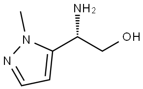 (2S)-2-Amino-2-(2-methylpyrazol-3-yl)ethanol Struktur