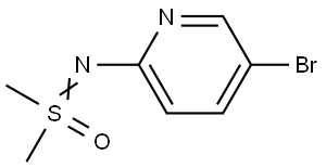 ((5-Bromopyridin-2-yl)imino)dimethyl-l6-sulfanone Struktur