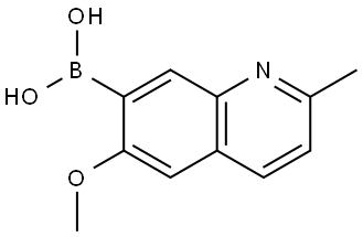 (6-Methoxy-2-methylquinolin-7-yl)boronic acid Struktur