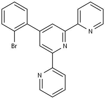 4'-(2-bromophenyl)-2,2':6',2''-terpyridine Struktur