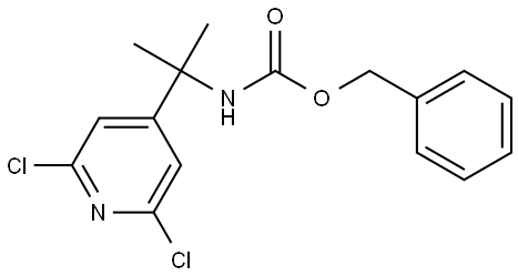 Benzyl (2-(2,6-dichloropyridin-4-yl)propan-2-yl)carbamate Struktur
