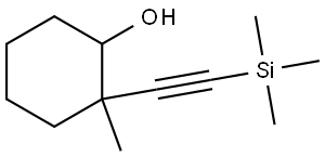 Cyclohexanol, 2-methyl-2-[2-(trimethylsilyl)ethynyl]- Struktur