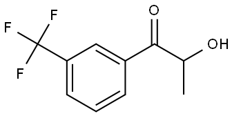 2-hydroxy-1-[3-(trifluoromethyl)phenyl]propan-1-one Struktur