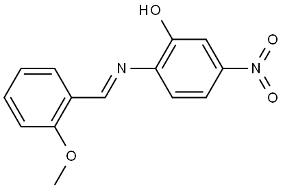 2-((2-METHOXY-BENZYLIDENE)-AMINO)-5-NITRO-PHENOL Structure