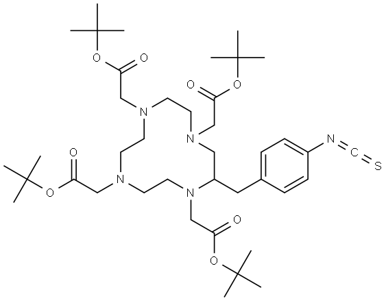 1,4,7,10-Tetraazacyclododecane-1,4,7,10-tetraacetic acid, 2-[(4-isothiocyanatophenyl)methyl]-, 1,4,7,10-tetrakis(1,1-dimethylethyl) ester|